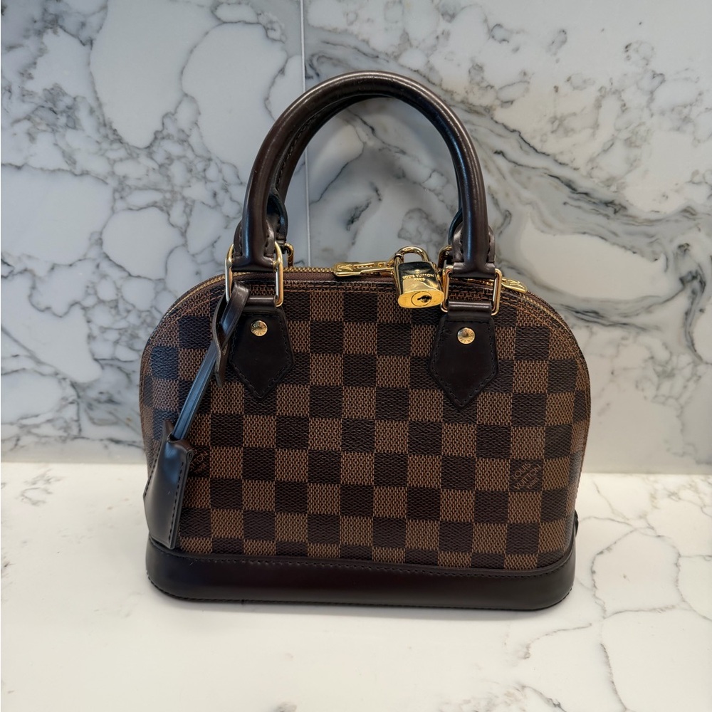 Louis Vuitton Brown Checkered Alma bb